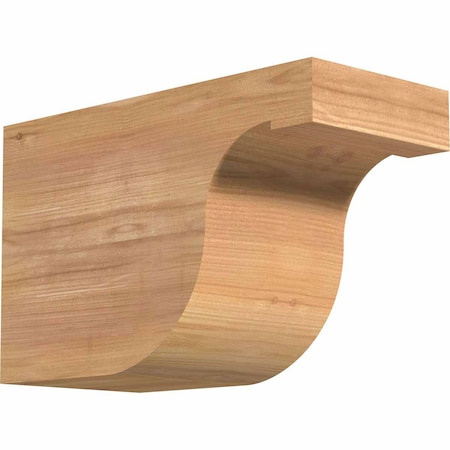 Ekena Millwork Del Monte Smooth Rafter Tail, Western Red Cedar, 5 1/2"W x 8"H x 12"L RFT06X08X12DEL00SWR